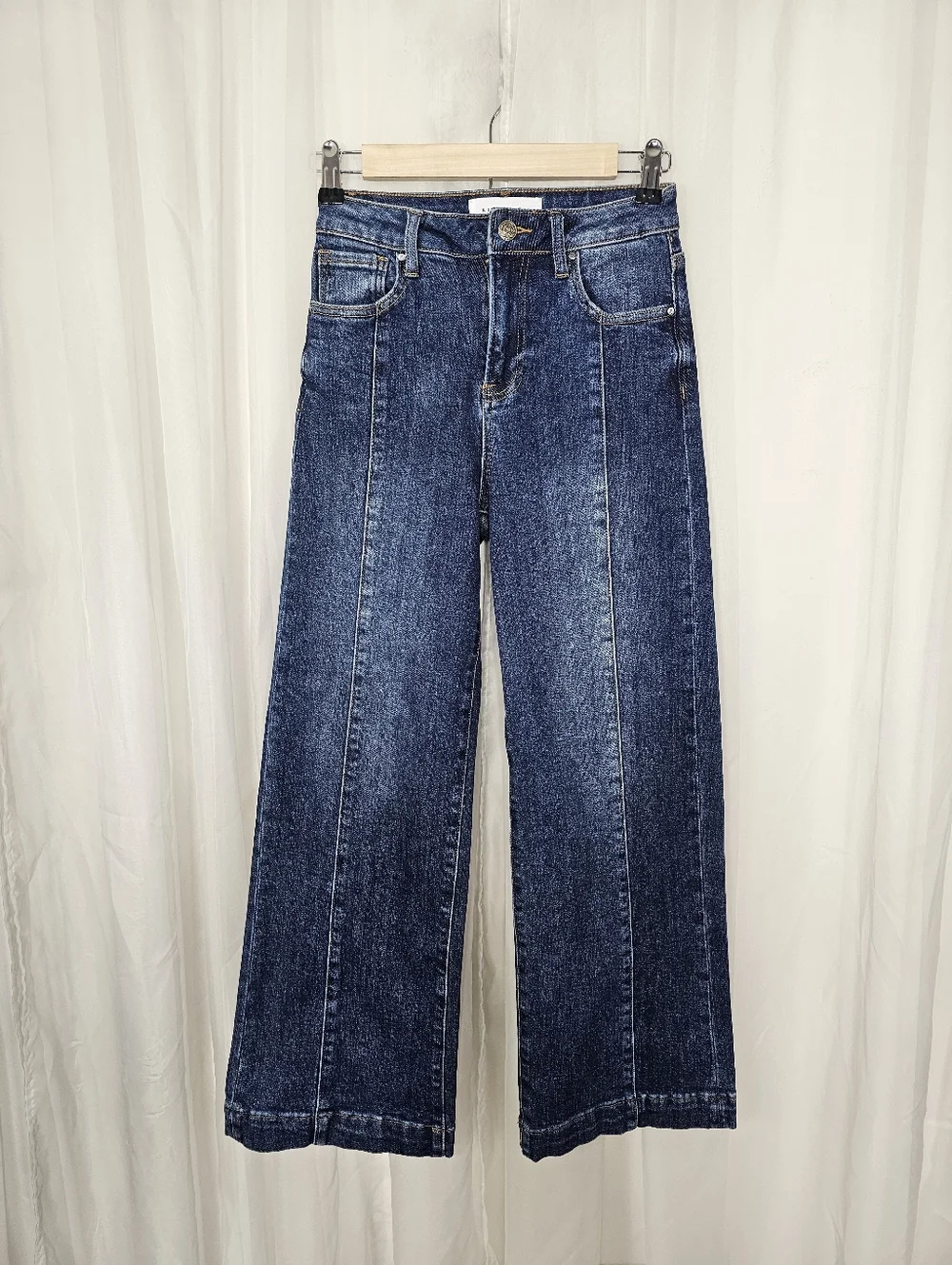 Risen High Rise Wide Leg Trouser Jeans Size 0/24 - Picture 2 of 10